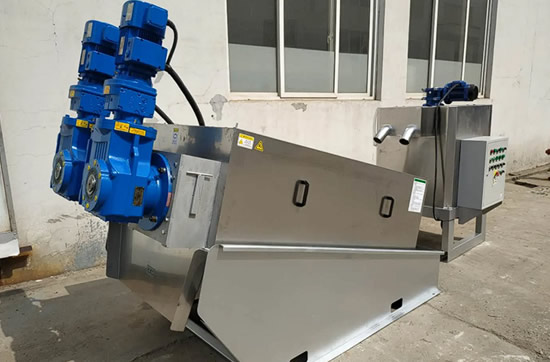 带式污泥脱水机的结构和选型编辑、工作原理